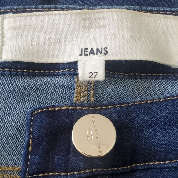 Elisabetta Franchi jeans blue denim size 27 - Picture 4 of 14